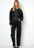 STUDS JEANS BLACK