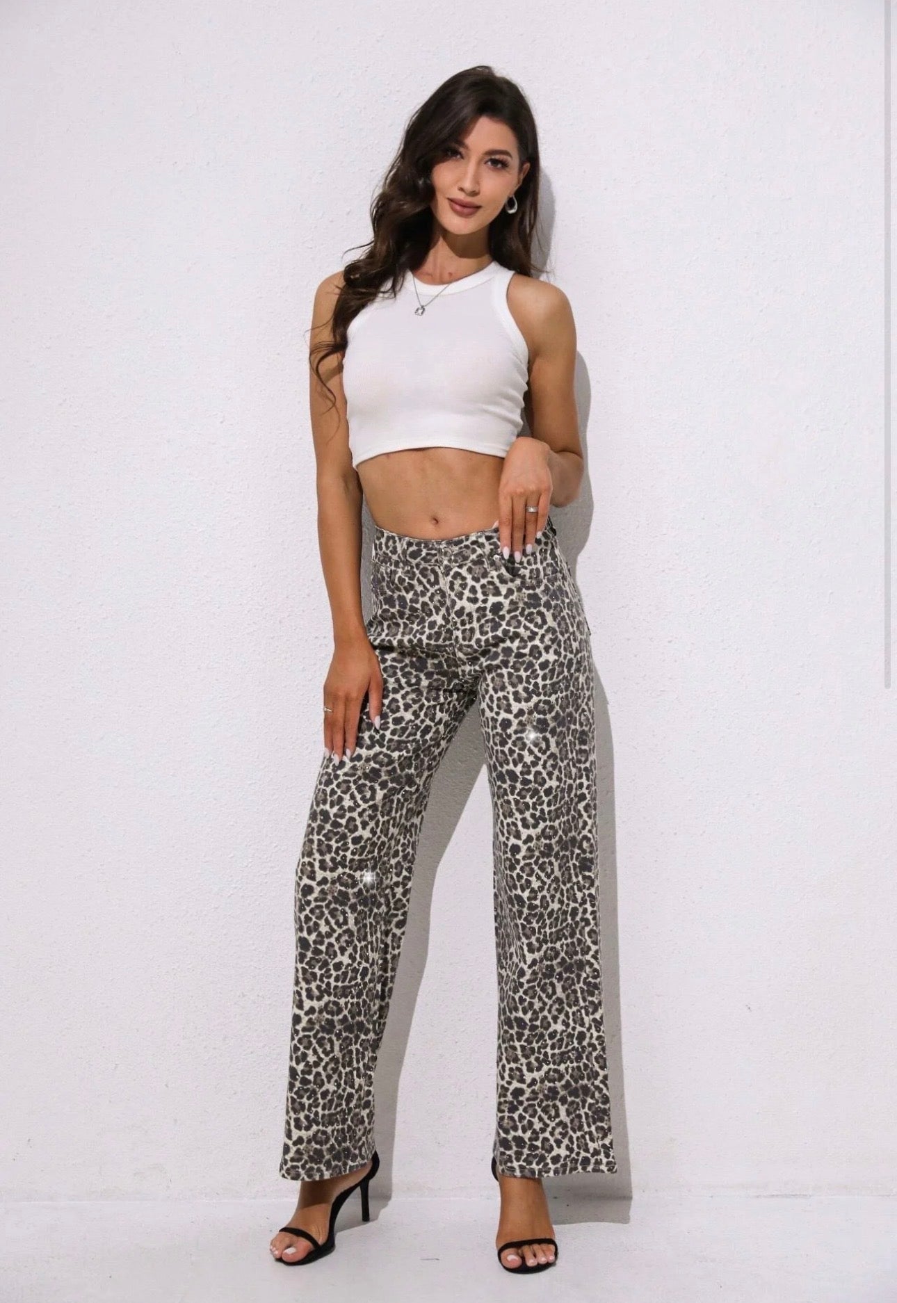 LEOPARD DIAMOND JEANS