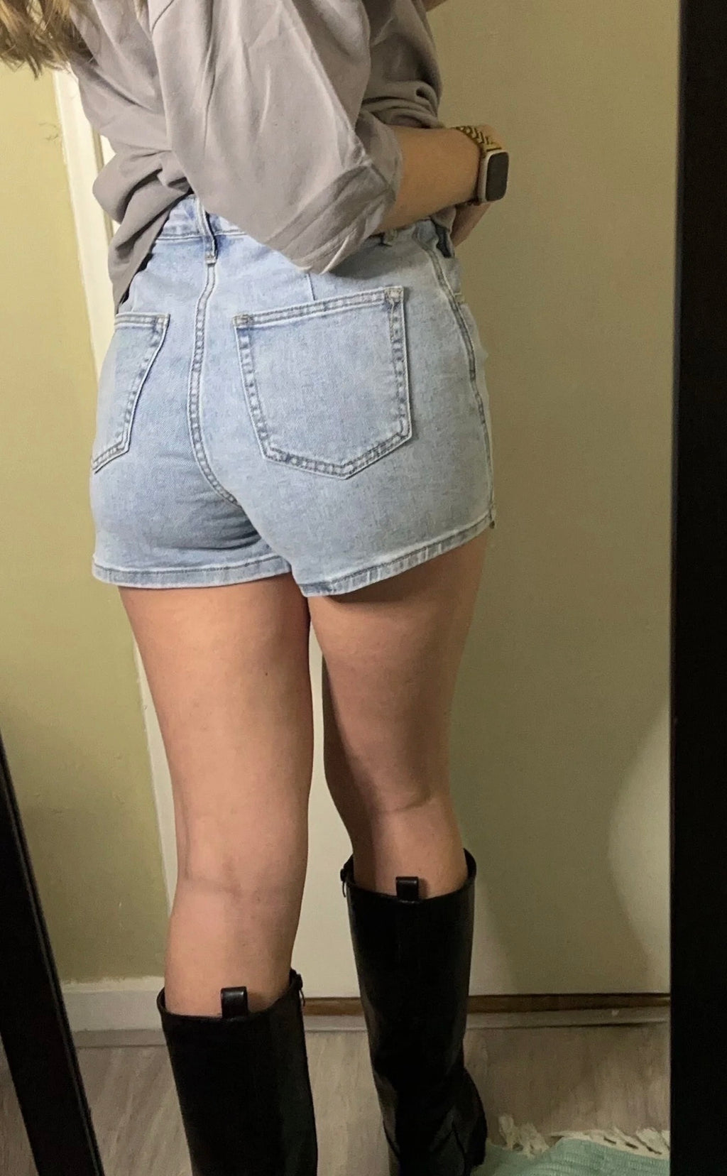 DENIM STRETCH SKORT