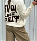 LOVE SWEATER WHITE