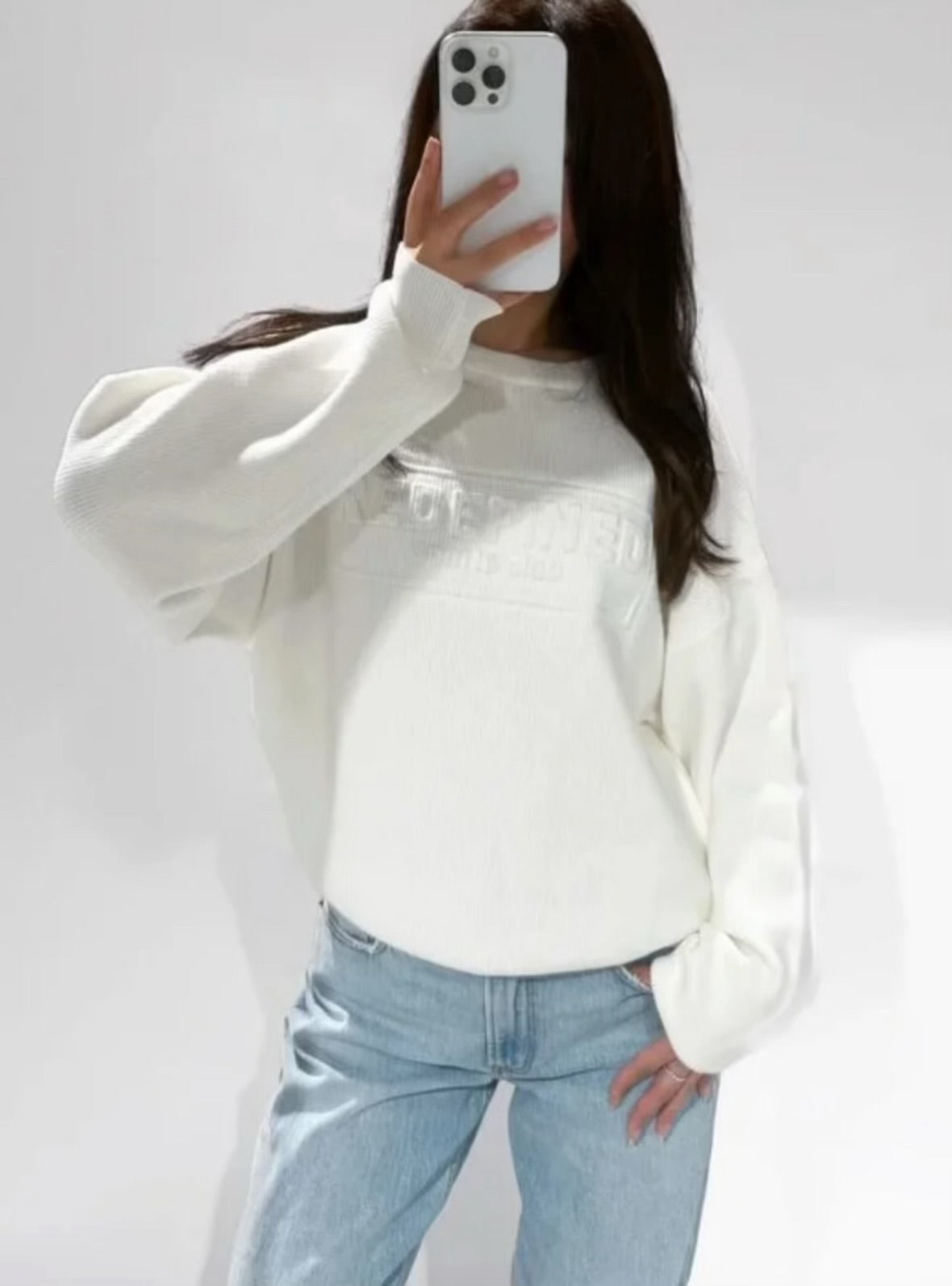 REDEFINED SWEATER WHITE