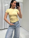 LOLA LOGO TEE YELLOW
